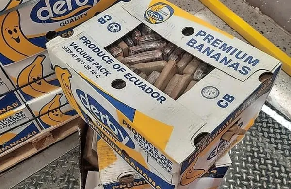 Črnogorska policija je v luki Bar v zabojih z bananami odkrila okoli 
400 kilogramov belega prahu, za katerega sumijo, da gre za 
kokain.