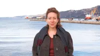 Režiserka Laura Samani v svojem Trstu, s katerim se kljub življenju 
v Rimu počuti zelo povezana.