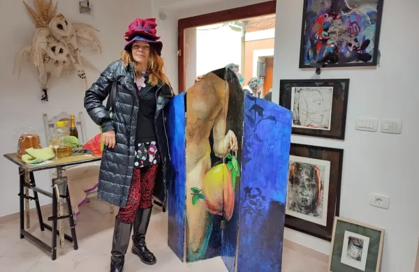 Umetnica Katja Burlina odprla novo galerijo