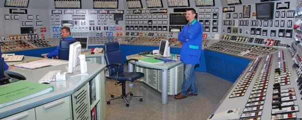 Nadzorna soba Jedrske elektrarne Krško.
