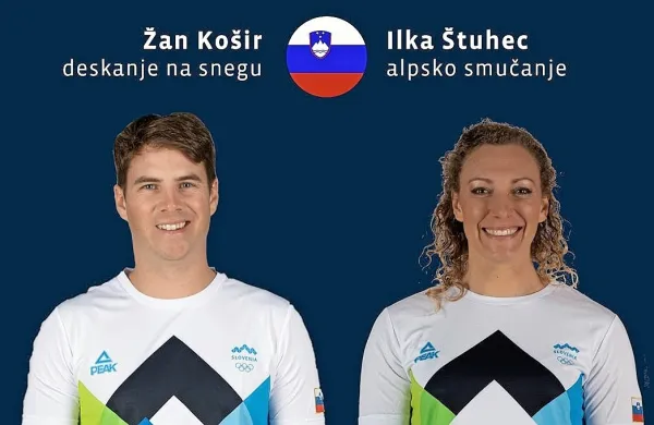 Alpska smučarka Ilka Štuhec in deskar na snegu Žan Košir bosta 
nosilca slovenske zastave na odprtju zimskih olimpijskih iger 4. 
februarja na stadionu Ptičje gnezdo v Pekingu. 