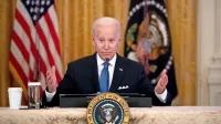 Joe Biden  je bil zadovoljen z izidom videokonference z zavezniškimi voditelji iz Evrope in Nata.