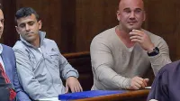 Elton Shkurti (levo) in Valon Hoxhaj že dobra štiri leta hodita na 
sojenje zaradi obtožbe, da sta izsiljevala izolskega gostinca. Foto: 
Zdravko Primožič/FPA