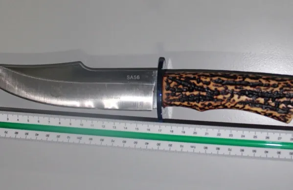 Med hišno preiskavo so policisti zasegli nož, za katerega obstaja 
sum, da izvira iz drugega kaznivega dejanja.