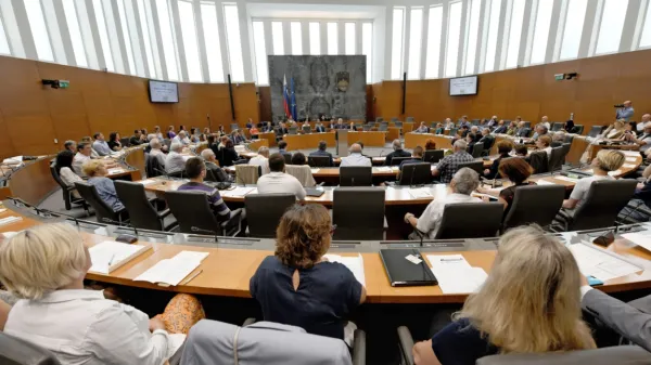 Srečanje s predstavniki iz zamejstva, ki ga je pripravila komisija za  
Slovence v zamejstvu in po svetu. 