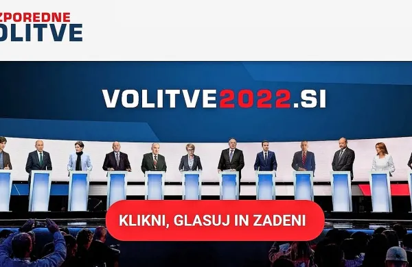 Pred dobrim tednom je na svetovnem spletu začela delovati 
spletna stran volitve2022.si.