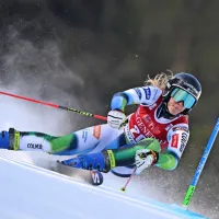 Ana Bucik, četrta v sobotnem slalomu, je včeraj na finalu nastopila 
tudi v veleslalomu.