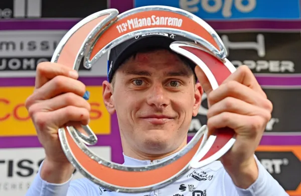 Matej Mohorič je zmagal na 113. izvedbi Milano-Sanremo.