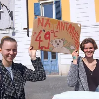 Mladi v Ljubljani, Mariboru in Kopru opozarjali na podnebne spremembe