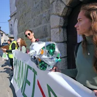 Mladi v Ljubljani, Mariboru in Kopru opozarjali na podnebne spremembe