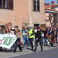 Mladi v Ljubljani, Mariboru in Kopru opozarjali na podnebne spremembe