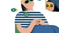 Ilustracija je delo grafičnega oblikovalca Jureta Brgleza, ki je v 
okviru projekta pripravil več domiselnih risb.