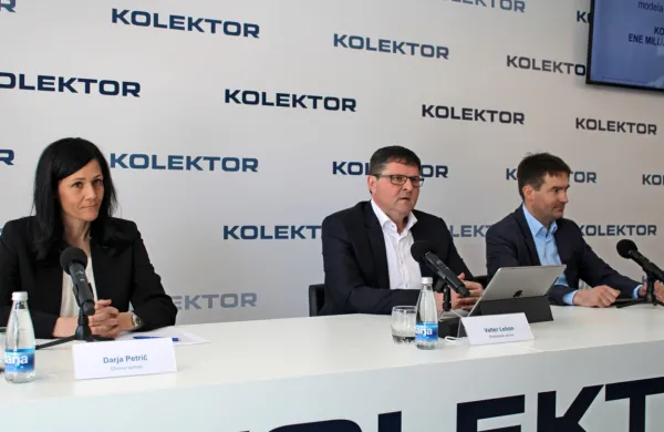 Namestnica predsednika uprave Darja Petrič, predsednik uprave 
Valter Leban in član uprave Žiga Kogej (z leve).