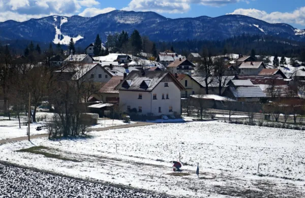 Nedeljsko sonce je sneg, ki je zgolj “pognojil” polja in travnike in 
nanje priklical nabiralce regrata, vidno topilo.