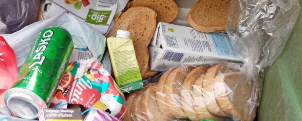 Delamo za hrano v smeteh