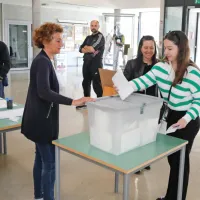 Z volišča na koprski Osnovni šoli Dušana Bordona