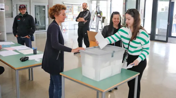 Z volišča na koprski Srednji tehniški šoli