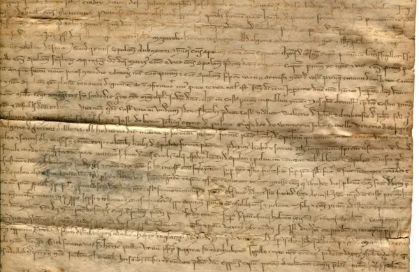 Obnovitvena mirovna pogodba med mestoma Piran in Split, 18. 7. 
1270 (SI_PAK/0009, a. e. 111)

