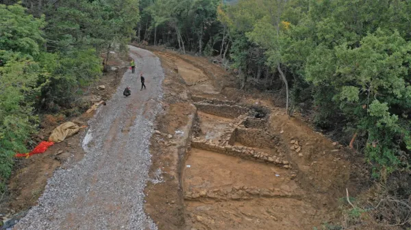 Arheološke ostaline rimske ville rustice na arheološkem najdišču 
Staje