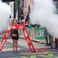Zmagovalka na 170 kilometrov Nina Frelih