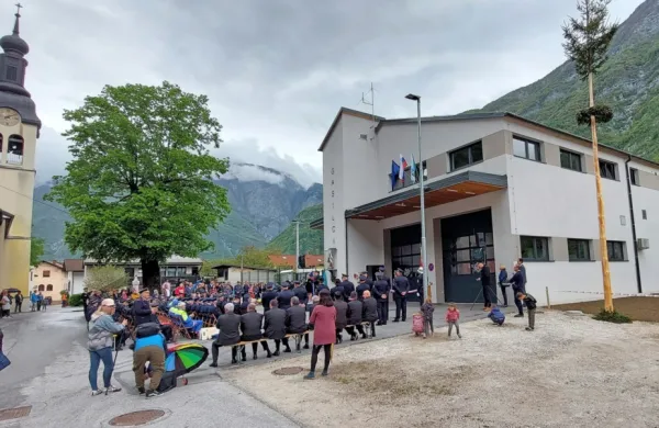 Na Srpenici so ponosni na nov gasilski dom z večnamensko 
dvorano. 