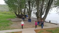 Območje pod Belvederjem, kjer se začne Krajinski park Strunjan,  
te dni. 