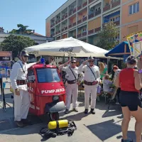 Tudi  pumpjeri so skrbeli, da ni kaj zagorelo. 