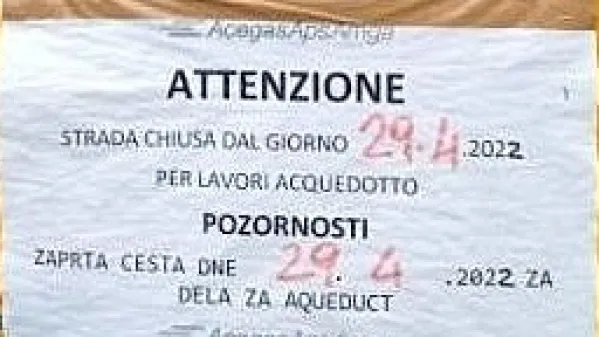 &ldquo;Pozornosti&rdquo;, začenjajo se dela &ldquo;za aqueduct&rdquo;
