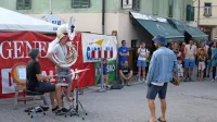Cerkljansko poulično publiko je razgrel primorski trio  Pantaloons.