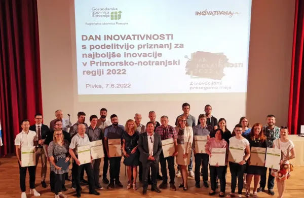 V Krpanovem domu v Pivki so včeraj podelili nagrade za najboljše 
inovacije v regiji za leto 2022.