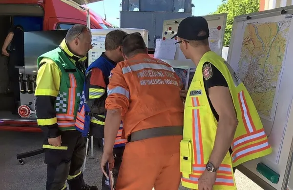 V vaji ga&scaron;enja požara preizkusili čezmejno sodelovanje