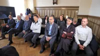 Obtožene Darka Žafrana, Roberta Janeza Cirmana, Roka Vengusta 
in Vaneta Antoliča (od desne proti levi) 25. julija letos pričakujejo 
v zaporu na Dobu na prestajanju zaporne kazni. 