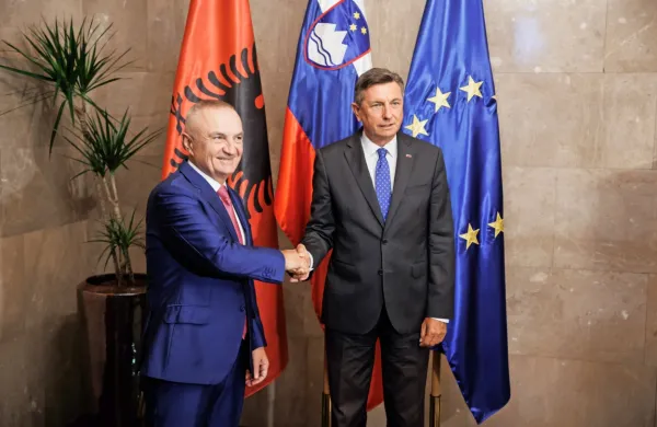 Predsednik republike Borut Pahor je danes gostil albanskega 
predsednika Ilirja Meto. 