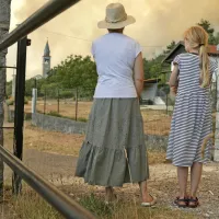 Požar se je nekoliko umiril, prebivalci Mirna so se lahko vrnili domov