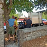Požar se je nekoliko umiril, prebivalci Mirna so se lahko vrnili domov