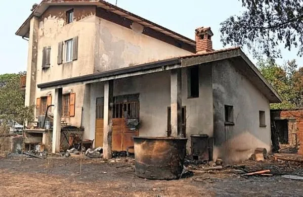 Posledice požara v Jamljah
