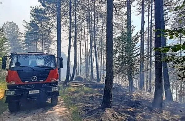 Najhuje je v Reziji, kjer gasilcem ogenj pomagata gasiti dva 
helikopterja regionalne civilne zaščite in kanader, drugi kanader 
pa je na poti. Foto vir: Primorski dnevnik