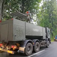 Polnjenje cistern v Planini ob reki Unici