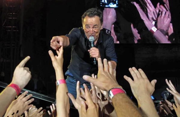 Bruce Springsteen pred desetimi leti na tržaškem stadionu Nereo 
Rocco.