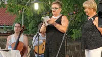     S pesnico Andreino Trusgnach iz Benečije se je pogovarjala slavistka in 
istrska pesnica  Alferija Bržan.