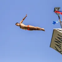 FOTO in VIDEO: Skoki z mosta v Kanalu