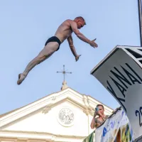 FOTO in VIDEO: Skoki z mosta v Kanalu