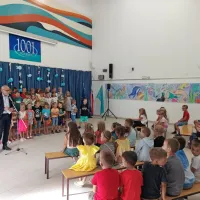 Sprejem prvošolčkov na OŠ Solkan