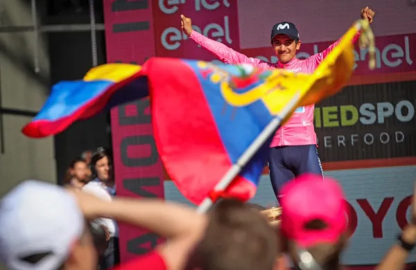 Ekvadorski kolesar Richard Carapaz (Ineos) je zmagovalec 14. 
etape dirke po Španiji.