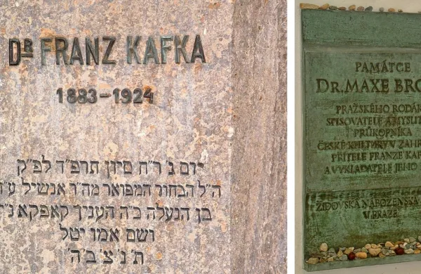 Prijatelja Franz Kafka (1883-1924)  in Max Brod (1884-1968) sta 
soseda na judovskem  pokopališču v Pragi.