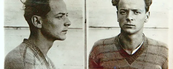Pričevanje o smrti Antona Gropajca je zapisal njegov sozapornik 
Srečko Logar (na zaporniški fotografiji).