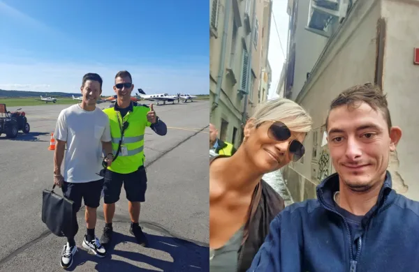 Selfi s Halle Berry v Piranu in z Markom Wahlbergom na letali&scaron;ču