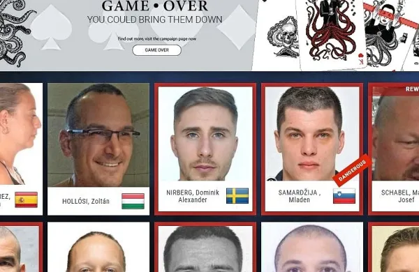 Z    letošnjo kampanjo  Europol  sporoča, da  se  igra  za  iskane  
ubežnike  končuje.  