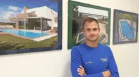 V podjetju Titro bazeni, ki ga vodita Rok Nemec in Valter Pečenko 
(na sliki), so v 32 letih naredili že okrog tisoč zidanih bazenov.