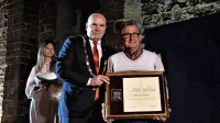 Silvester Opara in piranski župan Đenio Zadković 